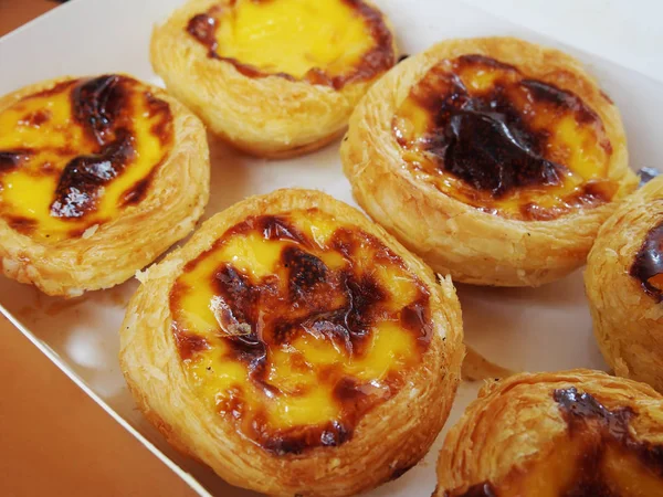 Portuguese egg tart — Stock Photo, Image