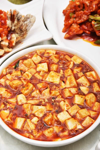 Sichuan mapo tofu, kinesisk mat — Stockfoto