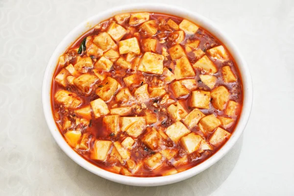 Sichuan mapo tofu, comida china — Foto de Stock