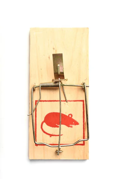 Mousetrap på vit bakgrund — Stockfoto