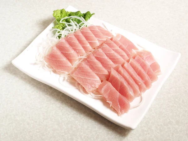 Japanese seafood-Swordfish Sashimi — Stock Photo, Image