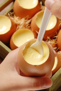 Yumurta cehennemde koymak yumurta puding   