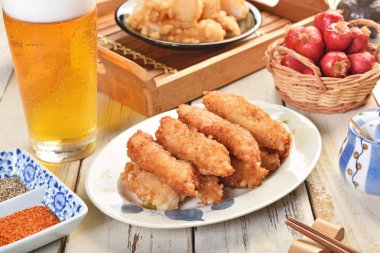  Fried İspanyolca uskumru fileto.