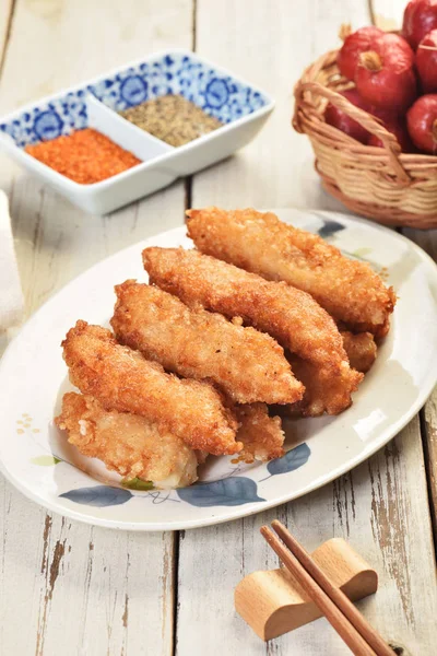  Fried İspanyolca uskumru fileto.