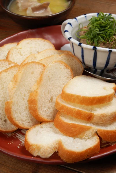 Tranches de baguette croquantes — Photo