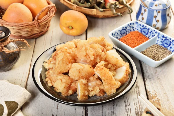 Deep fried squid — Stock Photo, Image