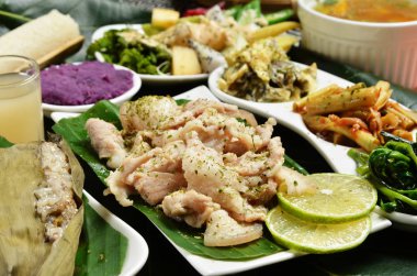 Tayvanlı Aborijin domuz set menü  