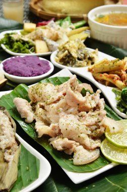 Tayvanlı Aborijin domuz set menü  