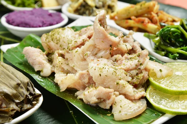 Tayvanlı Aborijin domuz set menü  