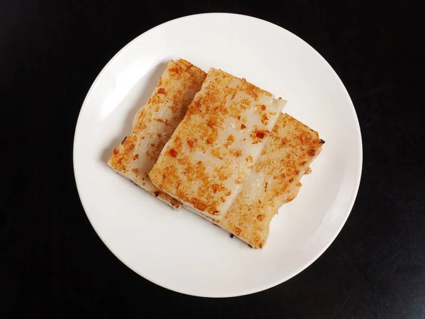 Жареная Репа Торт Китайская Еда — стоковое фото