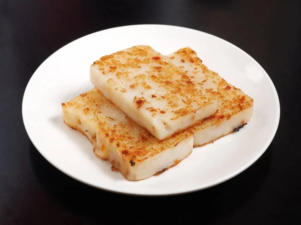 Pastel Nabo Frito Comida China — Foto de Stock