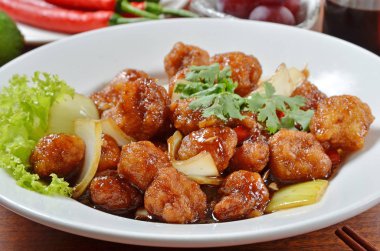 Tatlı ve ekşi sailfish Karaca - Tayvanlı geleneksel deniz ürünleri 