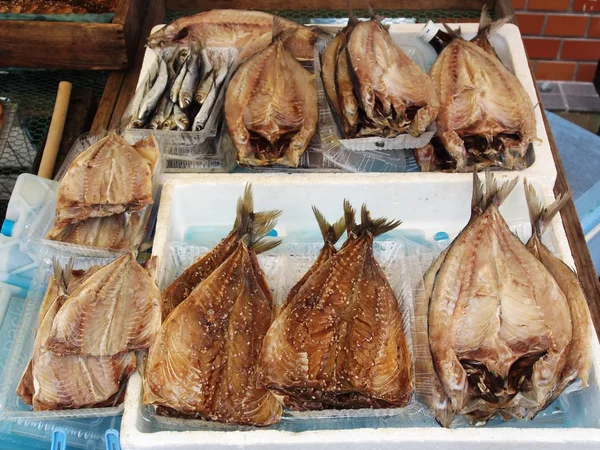 Dried Fish Seafood Market — Stock Photo, Image