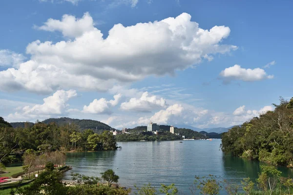 Uma Vista Famoso Sun Moon Lake Centro Taiwan — Fotografia de Stock