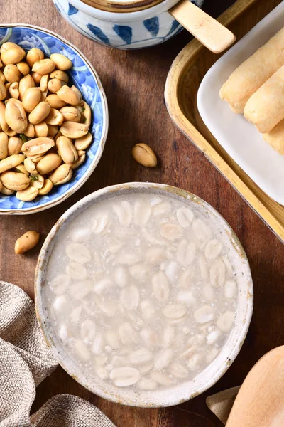 Zuppa Arachidi Dolci Dessert Popolare Taiwan — Foto Stock