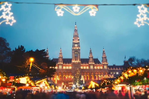 Mercado de Navidad en Viena — Foto de Stock