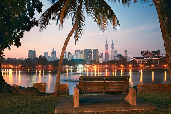 Kuala Lumpur at the sunrise — Stock Photo, Image