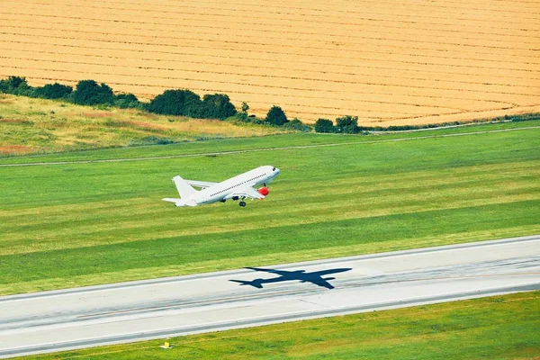 Vista aérea do aeroporto — Fotografia de Stock