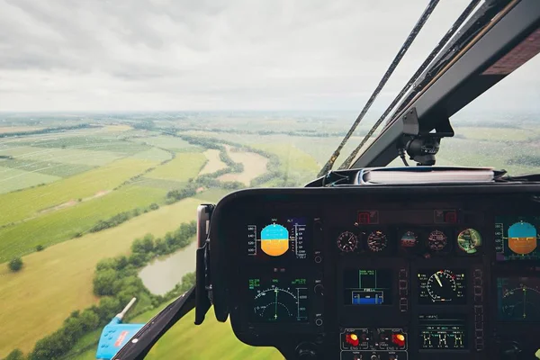 Vista do helicóptero — Fotografia de Stock