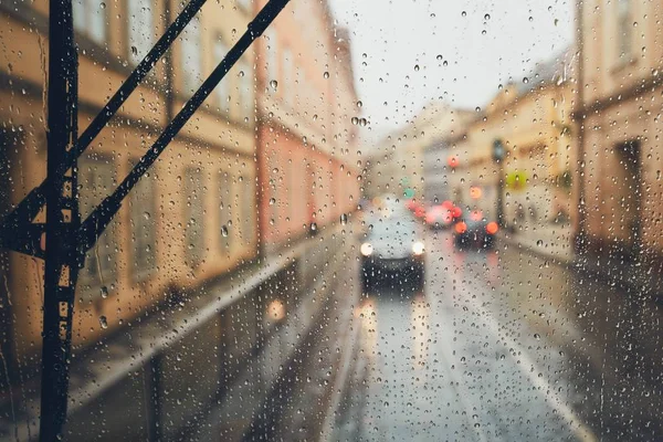 Rain in the city — Stock Photo, Image