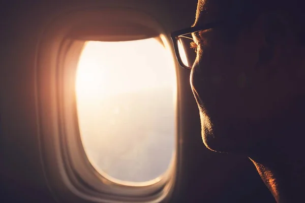 Traveling by airplane — Stock Photo, Image