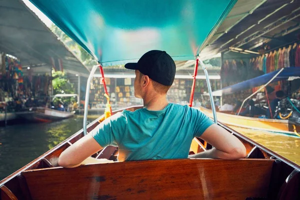 Mercado flotante tradicional — Foto de Stock