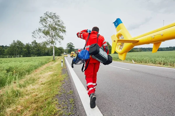 Helicopter emergency medical service — Stock Photo, Image