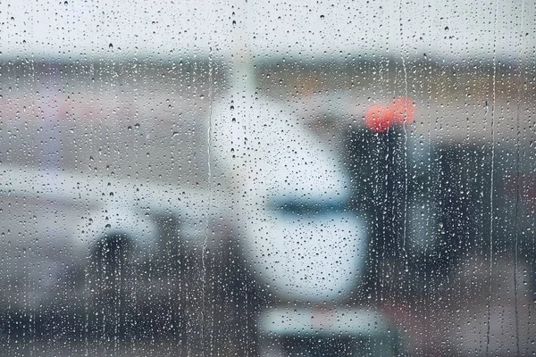 Storm op de luchthaven — Stockfoto