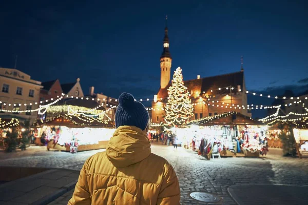 Mercatino di Natale tradizionale — Foto Stock