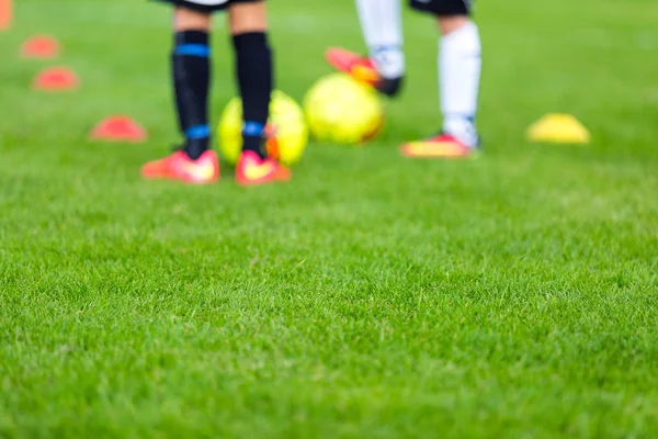 Sessão de treino de futebol — Fotografia de Stock