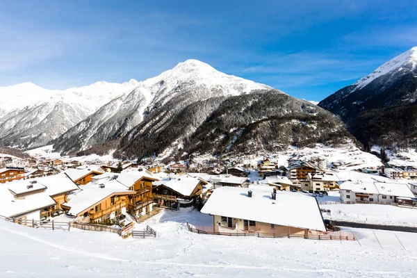 Ośrodek narciarski Soelden — Zdjęcie stockowe