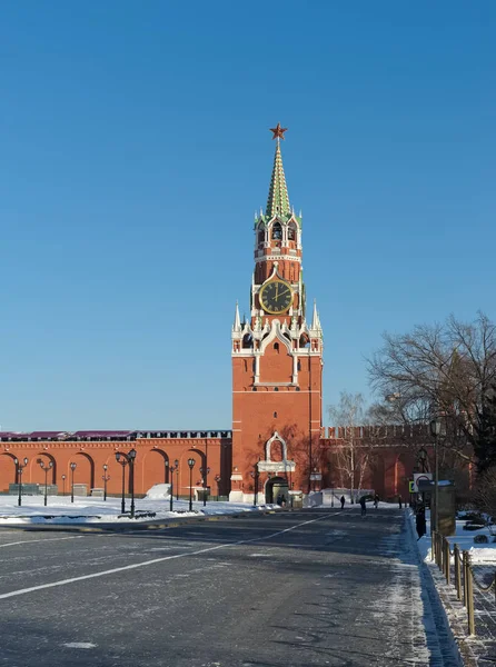Wieża Spasskaya Kremla — Zdjęcie stockowe