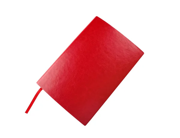 Fehér alapon piros naplója — Stock Fotó
