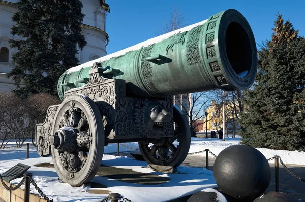 Cannon τσάρο, ένα μνημείο μεσαιωνικής Ρωσικής πυροβολικού, χυτό — Φωτογραφία Αρχείου