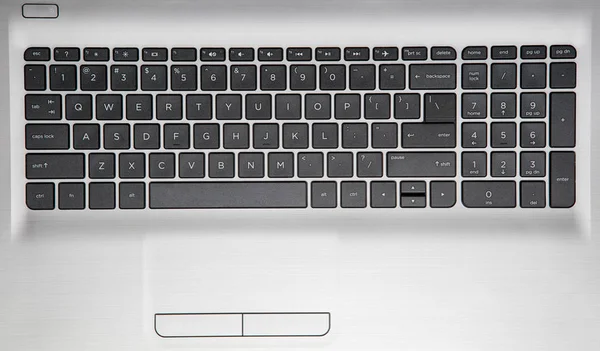 Bir dizüstü bilgisayar klavye — Stok fotoğraf