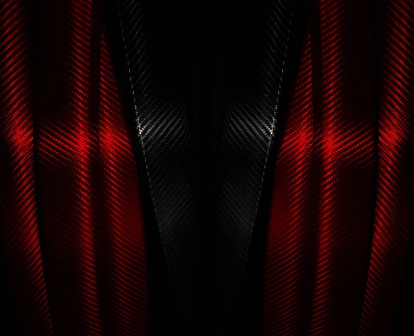 Μαύρες και κόκκινες ίνες άνθρακα αυτοκινήτων περικάλυμμα φόντο — Φωτογραφία Αρχείου