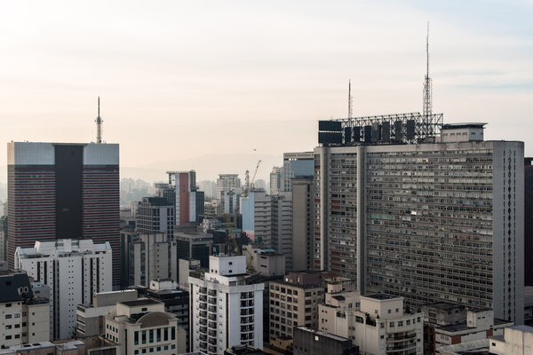 Aerial View of Buildings in Sao Paulo City