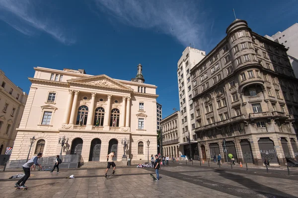 Padre Manuel da Nobrega square — Stock fotografie