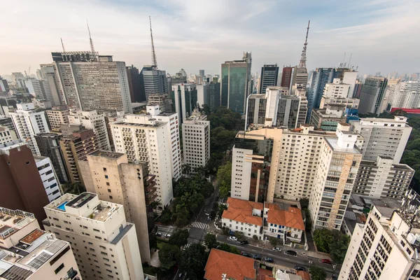 Letecký pohled na sao paulo — Stock fotografie