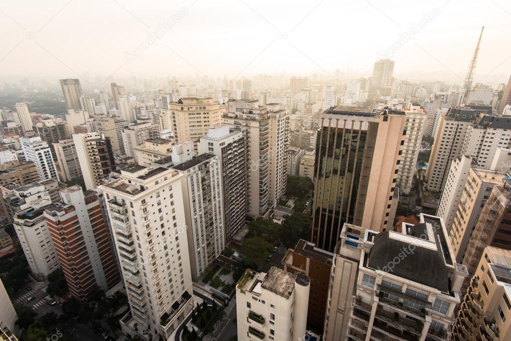 Aerial View of  Sao Paulo 