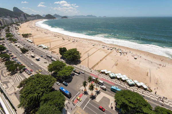 Playa de Copacabana en Río de Janeiro —  Fotos de Stock