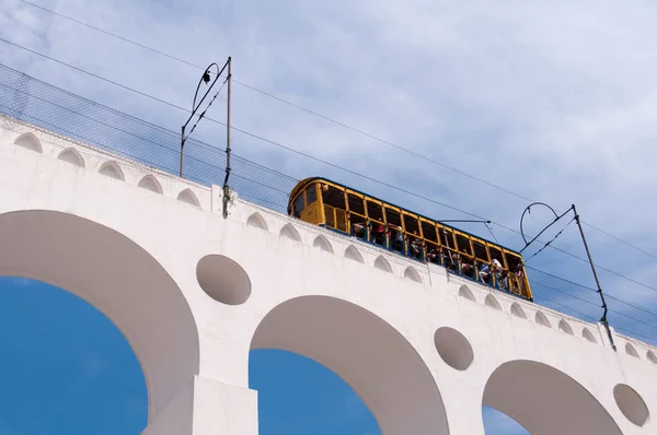 Arco de Lapa y Tranvía de Santa Teresa — Foto de Stock