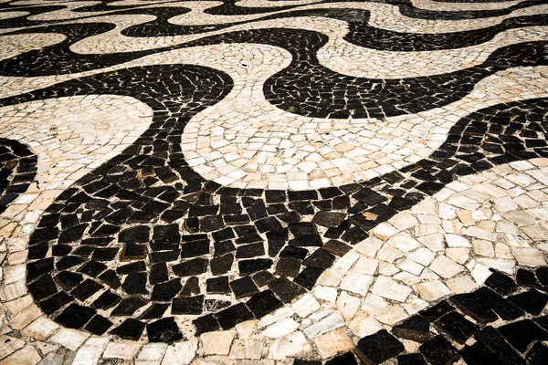 Famoso Copacabana Sidewalk Mosaic — Fotografia de Stock