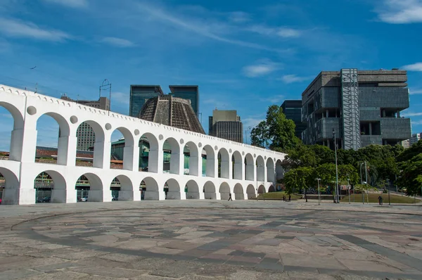 Lapa oblouk nebo Carioca akvadukt — Stock fotografie