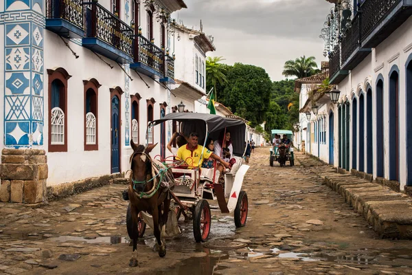 Paard en wagen in Brazilië — Stockfoto