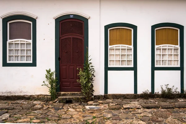 식민지 포르투갈어 파라에서 집 스타일 — 스톡 사진