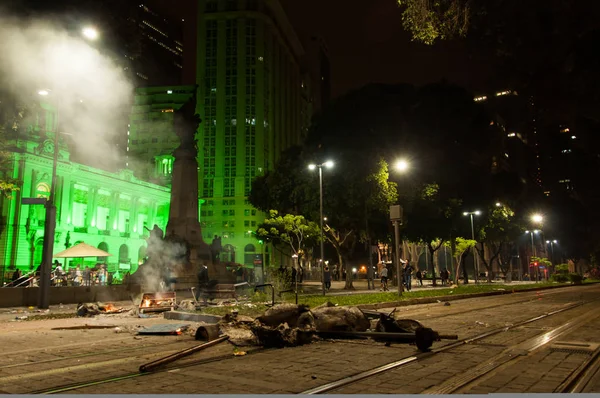 Káosz az utcákon a Rio-ban — Stock Fotó