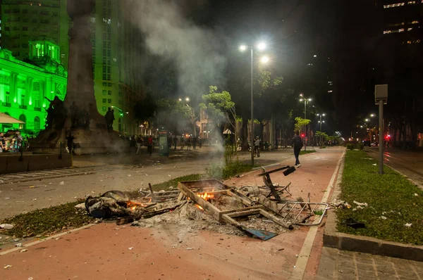 Káosz az utcákon a Rio-ban — Stock Fotó