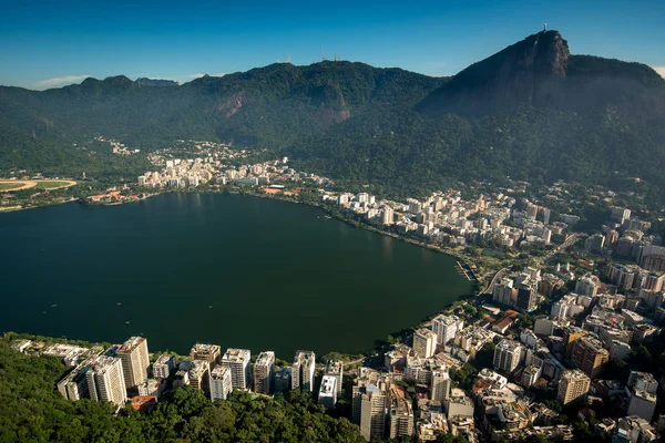 Vista de la Laguna Rodrigo de Freitas — Foto de Stock