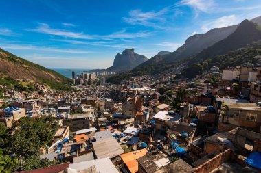 Rio de Janeiro Rocinha favela görünümünü